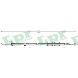 Trosas, stovėjimo stabdys
                                LPR                                                C0180B, Nenurod