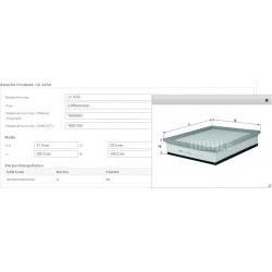 Filtras oro
                                MAHLE                                                LX1656, MAHLE, LX1656, auto 