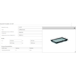 Filtras oro
                                MAHLE                                                LX307, MAHLE, LX307, auto de