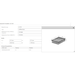 Filtras oro
                                MAHLE                                                LX343, MAHLE, LX343, auto de