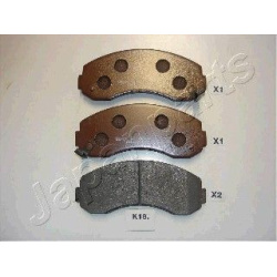 stabdžių trinkelių rinkinys, diskinis stabdys
                                JAPANPARTS                                  