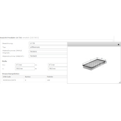 Filtras oro
                                MAHLE                                                LX726, MAHLE, LX726, auto de