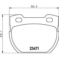 stabdžių trinkelių rinkinys, diskinis stabdys
                                MINTEX                                      