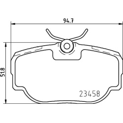 stabdžių trinkelių rinkinys, diskinis stabdys
MINTEX