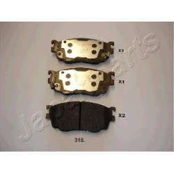 stabdžių trinkelių rinkinys, diskinis stabdys
                                JAPANPARTS                                  