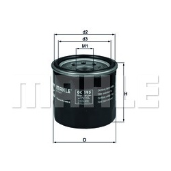 Filtras tepalo
                                MAHLE                                                OC195, MAHLE, OC195, auto