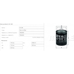 Filtras tepalo
                                MAHLE                                                OC369, MAHLE, OC369, auto
