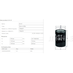 Filtras tepalo
                                MAHLE                                                OC47, MAHLE, OC47, auto d