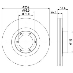 stabdžių diskas (1vnt)
                                MINTEX                                                MDC222, Nenuro