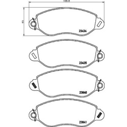 stabdžių trinkelių rinkinys, diskinis stabdys
                                MINTEX                                MDB207