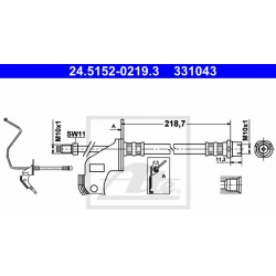 stabdžių žarnelė
                                ATE                                                24515202193, ATE, 245