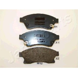 stabdžių trinkelių rinkinys, diskinis stabdys
                                JAPANPARTS                                  