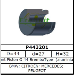 Stabdžių suporto stūmokliukas PRIEKINIS
                                FRENKIT                                           