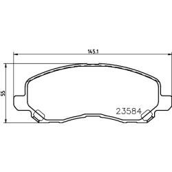 stabdžių trinkelių rinkinys, diskinis stabdys
                                MINTEX                                      
