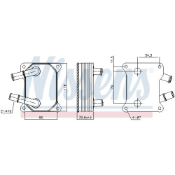 Aušintuvas tepalo
                                NISSENS                                90897, NISSENS, 90897, auto detalė