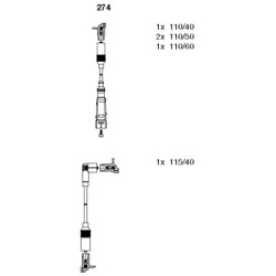 uždegimo laido komplektas
                                BREMI                                                274, BREMI, 2