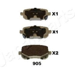 stabdžių trinkelių rinkinys, diskinis stabdys
                                JAPANPARTS                                  