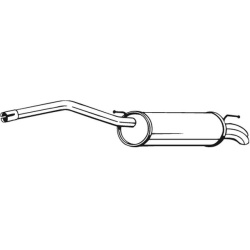 galinis duslintuvas
                                BOSAL                                233-089, Nenurodytas gamintojas, 233