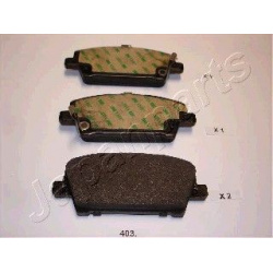 stabdžių trinkelių rinkinys, diskinis stabdys
                                JAPANPARTS                                  