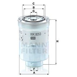 kuro filtras
                                MANN-FILTER                                                WK8053Z, MANN-FILTER,