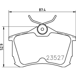 stabdžių trinkelių rinkinys, diskinis stabdys
                                MINTEX                                      