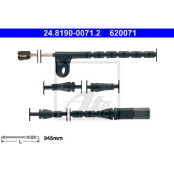 įspėjimo kontaktas, stabdžių trinkelių susidėvėjimas
ATE