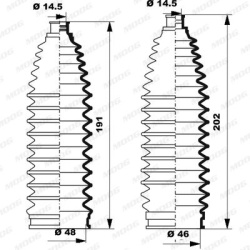 Gofruotoji membrana, vairavimas
MOOG K150248,