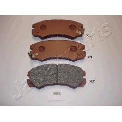 stabdžių trinkelių rinkinys, diskinis stabdys
                                JAPANPARTS                                  