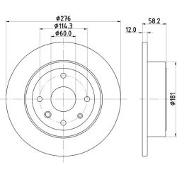 stabdžių diskas (1vnt)
                                MINTEX                                                MDC2135, Nenur