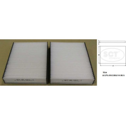 filtras, salono oras SA 1211
                                SCT - MANNOL                                                SA12