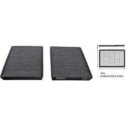 filtras, salono oras SAK 105
                                SCT - MANNOL                                                SAK1