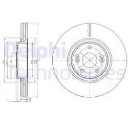 stabdžių diskas (1vnt)
                                DELPHI                                                BG4167, Nenuro