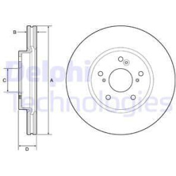 stabdžių diskas (1vnt)
                                DELPHI                                                BG4785C, Nenur