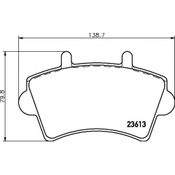 stabdžių trinkelių rinkinys, diskinis stabdys
                                MINTEX                                      