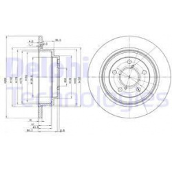 stabdžių diskas (1vnt)
                                DELPHI                                                BG2826C, Nenur