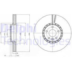 stabdžių diskas (1vnt)
                                DELPHI                                                BG9085, Nenuro