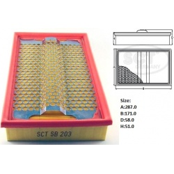 Filtras oro
                                SCT - MANNOL                                                SB203, SCT - MANNOL, 