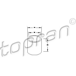 įvorė, starterio velenas
                                TOPRAN                                                101941, Nenu