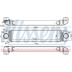 tarpinis suslėgto oro aušintuvas, kompresorius ** FIRST FIT **
                                NISSENS                     