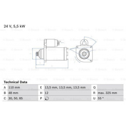 Starteris
                                BOSCH                                                0986022260, BOSCH, 0986022260,