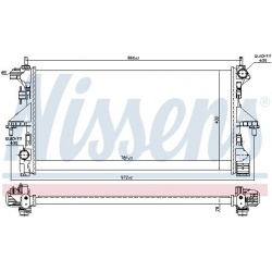 Aušinimo radiatorius
                                NISSENS                                                606554, NISSENS,