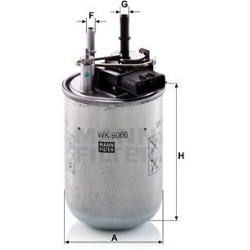 kuro filtras
                                MANN-FILTER                                                WK9066, MANN-FILTER, 