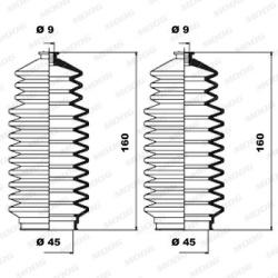 Gofruotoji membrana, vairavimas
                                MOOG                                                K150058, 