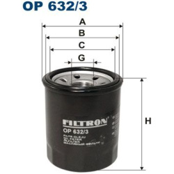 alyvos filtras
                                FILTRON                                OP 632/3, Nenurodytas gamintojas, OP 63