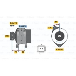 kintamosios srovės generatorius
                                BOSCH                                                0986042