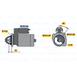 Starteris
BOSCH 0986012271, BOSCH, 0986012271,