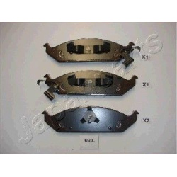 stabdžių trinkelių rinkinys, diskinis stabdys
                                JAPANPARTS                                PA