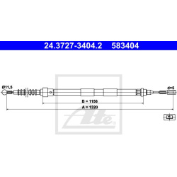 trosas, stovėjimo stabdys
                                ATE                                                24.3727-3404.2,