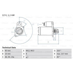 Starteris
                                BOSCH                                                0986014640, BOSCH, 0986014640,