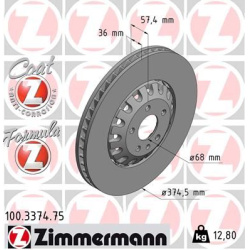 stabdžių diskas (1vnt) FORMULA Z
ZIMMERMANN